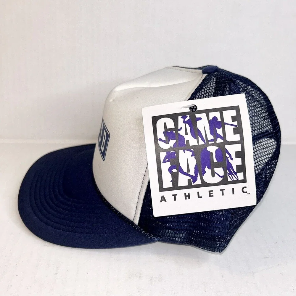 California State University San Bernardino Trucker Hat Blue White Snap Back